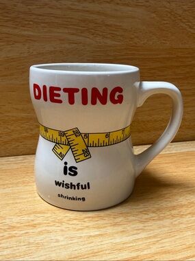 Enesco "Dieting is Wishful Shrinking" Mug ☕️
